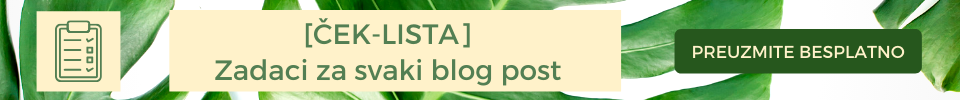 [ČEK-LISTA] Zadaci za svaki blog post (1)